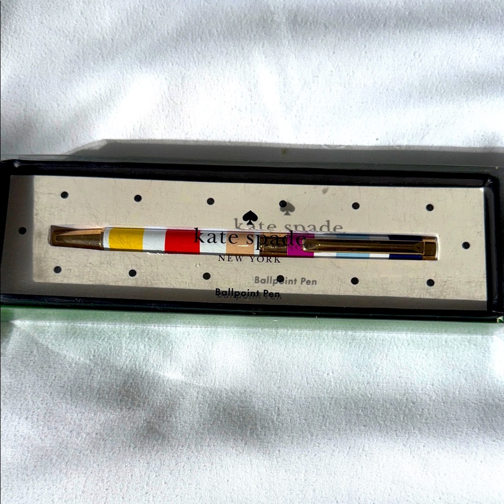 Kate Spade Colorful candy stripe Ballpoint Pen.
